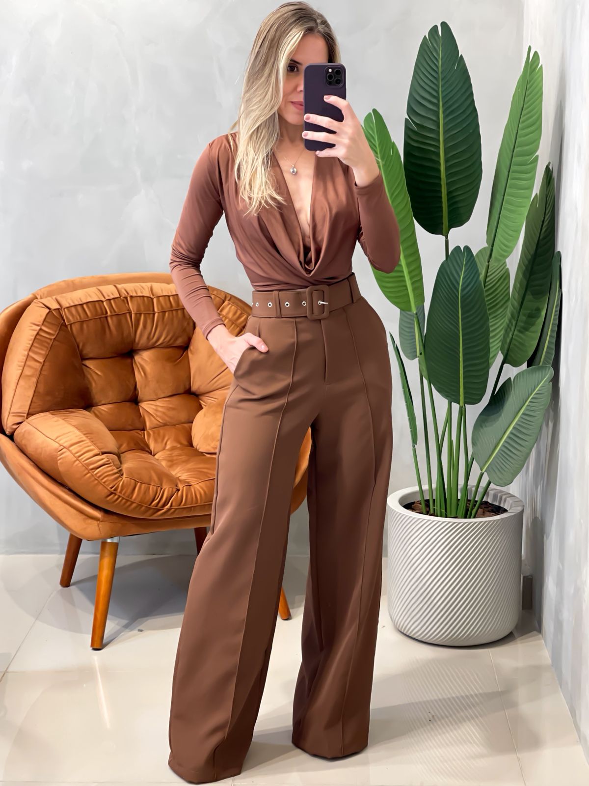 Cropped em Suplex Manga Longa com Gola Boba Ref. 1548