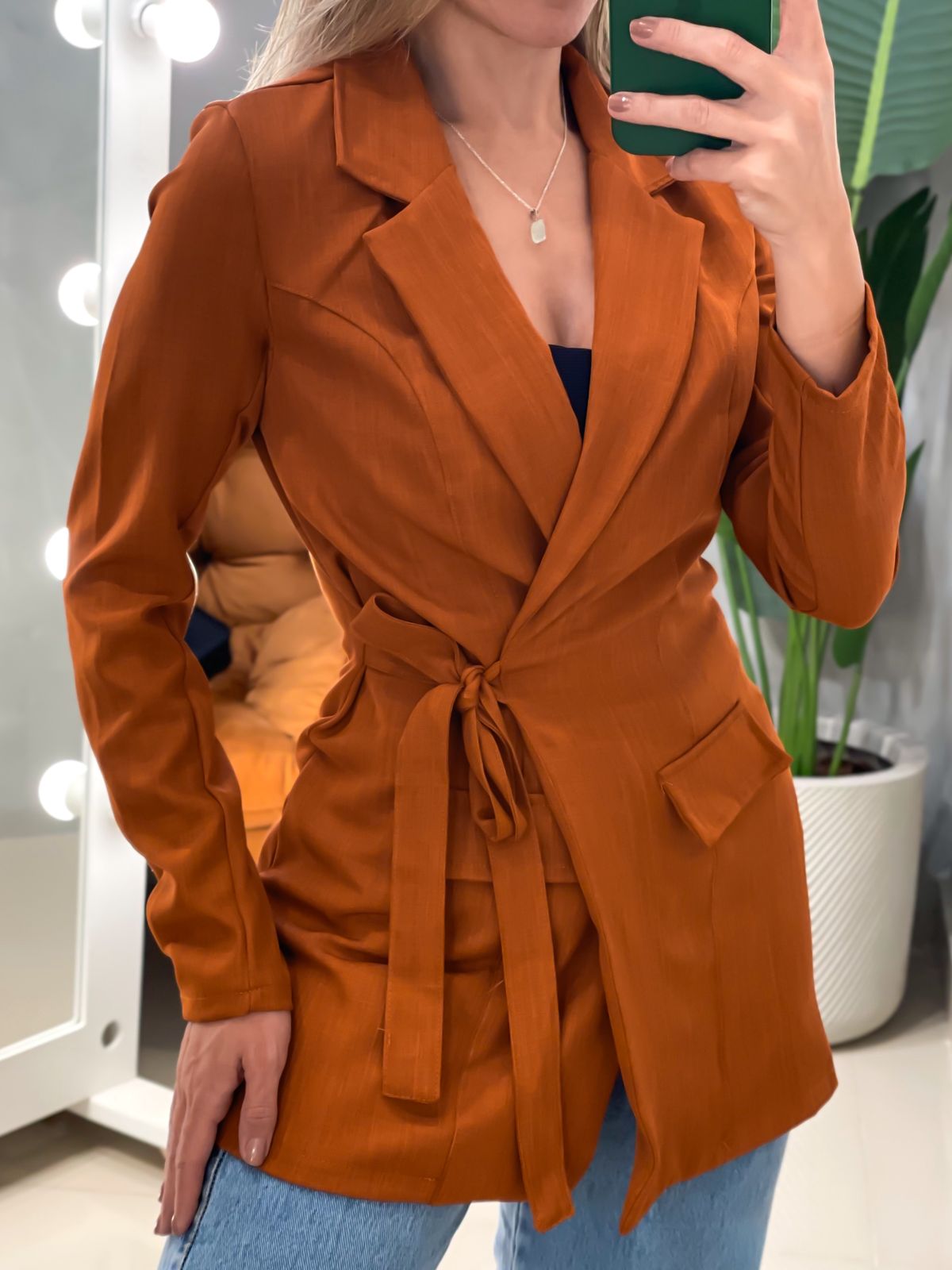 Max Blazer em Louis Twill Transpassado com Amarração Ref. 1933